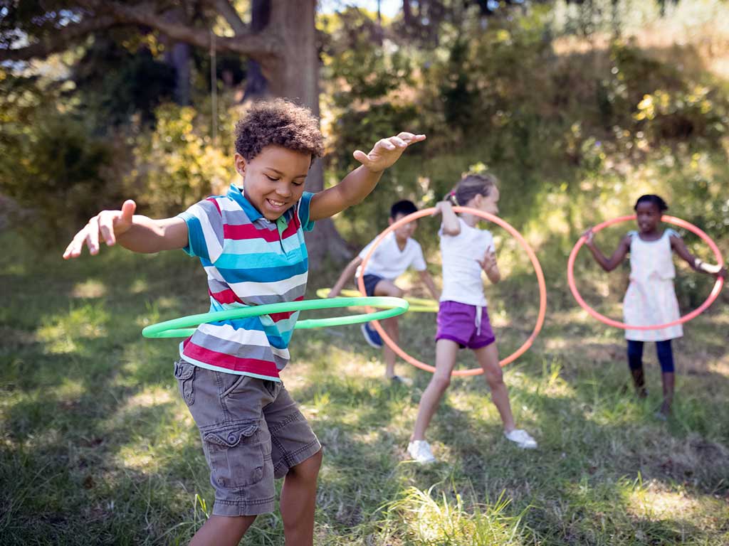 Kids Love This! Group of younger kids hooping